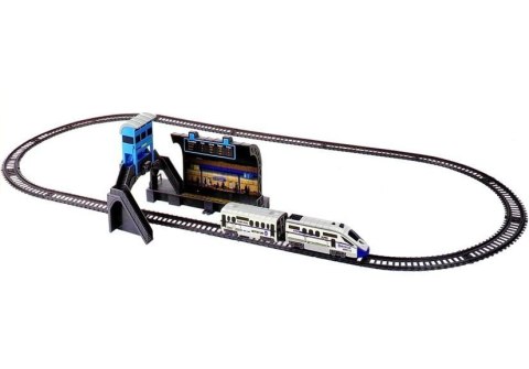 LEAN Toys Kolejka na Baterie 244 cm + Dworzec Wagon