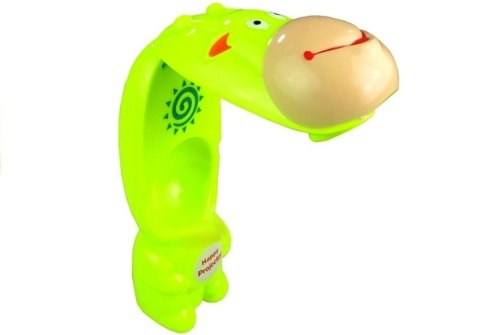 LEAN Toys Projektor Do Rysowania Rzutnik Krówka 3 Dyski Pisaki Zielony 3w1