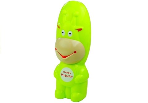 LEAN Toys Projektor Do Rysowania Rzutnik Krówka 3 Dyski Pisaki Zielony 3w1