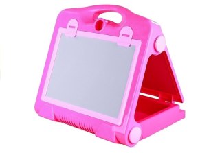 LEAN Toys Tablica Na kredę Pisak + Pisaki Szblony 2w1