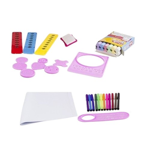 LEAN Toys Tablica Sztaluga Projektor Stolik Do Malowania Rysowania 4w1 49 cm