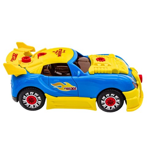 LEAN Toys Zestaw Małego Mechanika Rozkręcany Samochód Wkrętarka Światła Dźwięki