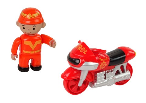 LEAN Toys Zestaw Straż Remiza Strażacka z Dźwiękiem