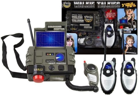 LEAN Toys Zestaw Walkie Talkie Baza Krótkofalówki Radio
