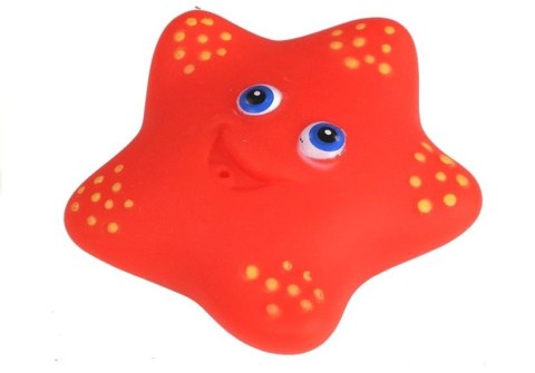 LEAN Toys Zestaw Zwierząt Morskich do Kąpieli Sitko Do Łowienia Gumowe 12 el.