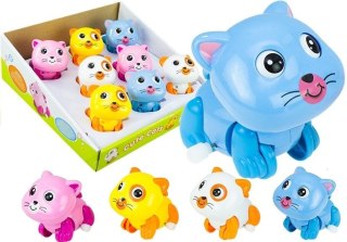 LEAN Toys Zwierzątka Nakręcane Kotki Chodzą Ruszają Ogonem