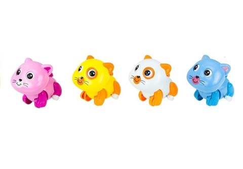 LEAN Toys Zwierzątka Nakręcane Kotki Chodzą Ruszają Ogonem