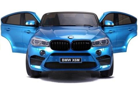 LEAN CARS Auto Na Akumulator BMW X6M Niebieskie Lakierowane