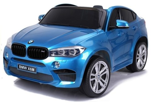 LEAN CARS Auto Na Akumulator BMW X6M Niebieskie Lakierowane