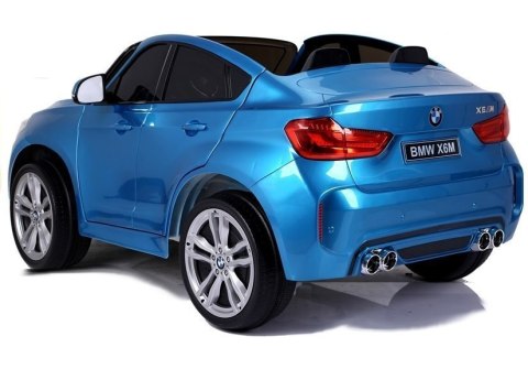 LEAN CARS Auto Na Akumulator BMW X6M Niebieskie Lakierowane