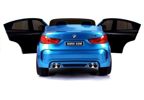 LEAN CARS Auto Na Akumulator BMW X6M Niebieskie Lakierowane