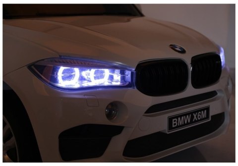 LEAN CARS Auto Na Akumulator NOWE BMW X6M Białe