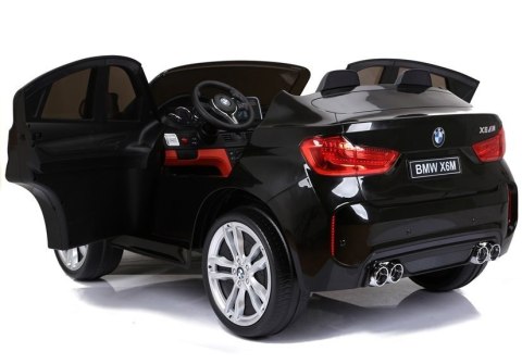 LEAN CARS Auto Na Akumulator Nowe BMW X6M Czarne Lakierowane