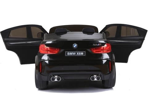 LEAN CARS Auto Na Akumulator Nowe BMW X6M Czarne Lakierowane