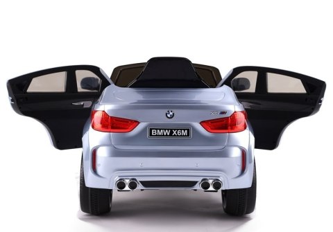 LEAN CARS Auto na Akumulator BMW X6 Srebrny Lakierowany