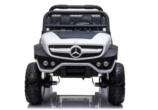 LEAN CARS Auto na Akumulator Mercedes Unimog Biały