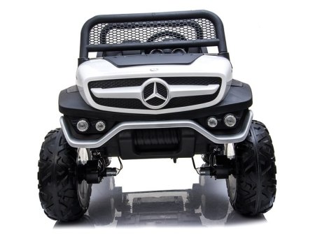 LEAN CARS Auto na Akumulator Mercedes Unimog Biały