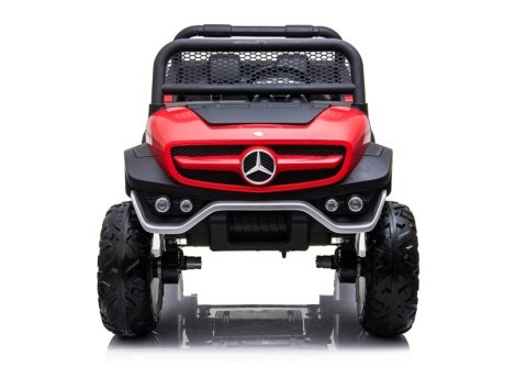 LEAN CARS Auto na Akumulator Mercedes Unimog Czerwony