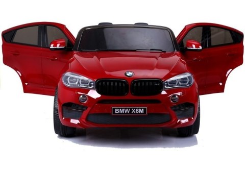 LEAN CARS Auto na Akumulator Nowe BMW X6M Czerwone Lakierowane