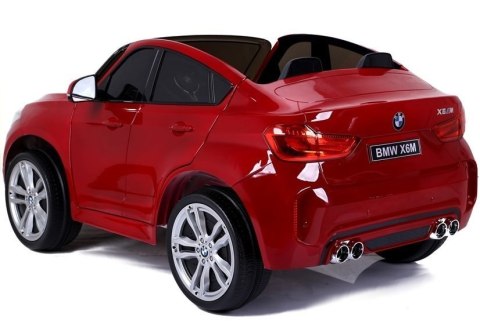 LEAN CARS Auto na Akumulator Nowe BMW X6M Czerwone Lakierowane