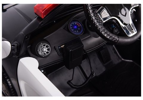 LEAN CARS Auto na Akumulator Samochód Policyjny Biały