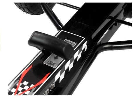 LEAN CARS Gokart Czarny A-15 Pompowane Koła