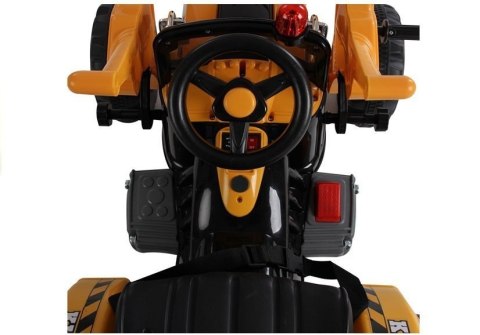 LEAN CARS Traktor na akumulator z Łyżką Koparka Pomarańczowy