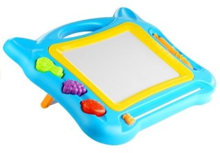 LEAN Toys Duży Znikopis Tablica Magnetyczna Stempelki 2w1