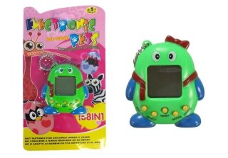 LEAN Toys Elektroniczne Zwierzątko Tamagotchi z Kokardką Zielone