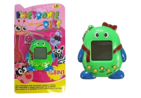 LEAN Toys Elektroniczne Zwierzątko Tamagotchi z Kokardką Zielone