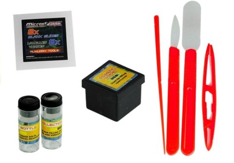 LEAN Toys Mikroskop Dla Dzieci Akcesoria 80x 200x 450x