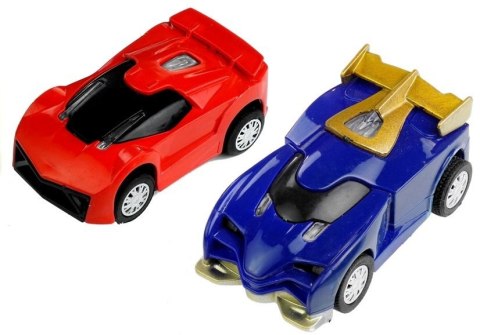 LEAN Toys Tor Wyścigowy 2 Autka Slot Cars 1:43 Pętla Lampki