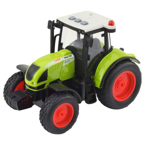 LEAN Toys Traktor Farmerski Rolniczy Przyczepa Bale Siana Zielony 1:16