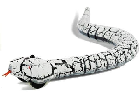 LEAN Toys Wąż Sterowany Pilotem na Podczerwień Biały