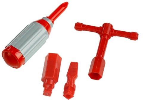 LEAN Toys Wóz Strażacki Do Rozkręcania Drabina + Narzędzia