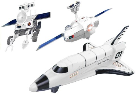 LEAN Toys Zestaw Kreatywny Kosmiczny Solarny 3w1 Łazik DIY