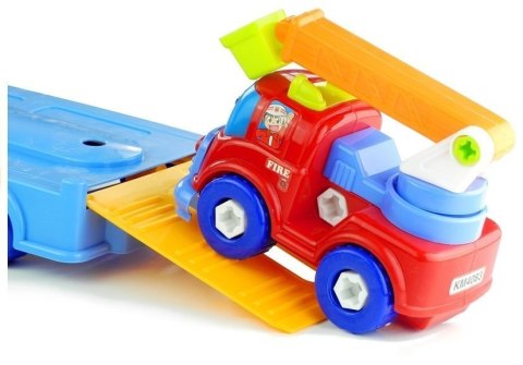 LEAN Toys Zestaw Pojazdów Policja Straż Laweta Rozkręcane