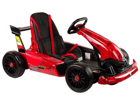 LEAN CARS Gokart Na Akumulator XMX619 Czerwony Lakierowany Spider