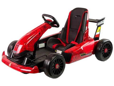 LEAN CARS Gokart Na Akumulator XMX619 Czerwony Lakierowany Spider