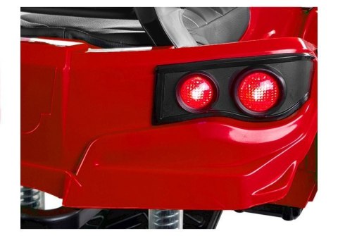 LEAN CARS Quad na Akumulator BDM0906 Pompowane Koła Czerwony