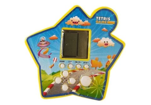 LEAN TOYS Gra Elektroniczna Kieszonkowa Brick Tetris Żółty