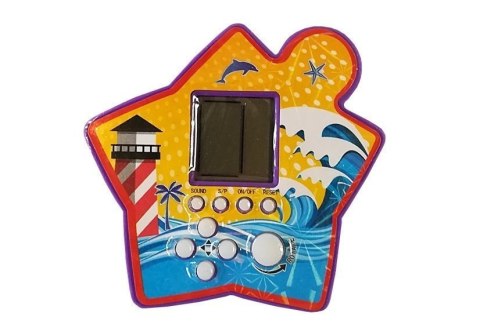 LEAN TOYS Gra Elektroniczna Kieszonkowa Tetris Fioletowy