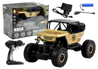 LEAN Toys Auto Zdalnie Sterowane Jeep R/C 1:18 Złoty