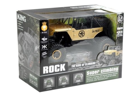LEAN Toys Auto Zdalnie Sterowane Jeep R/C 1:18 Złoty