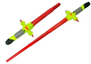 LEAN Toys Broń Kosmiczna Miecz Maska Światło Zielona