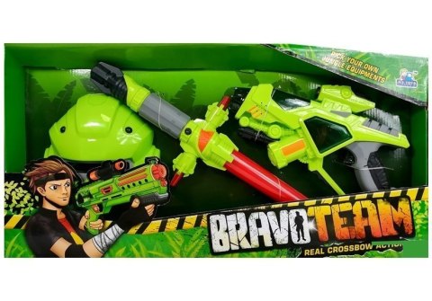 LEAN Toys Broń Kosmiczna Miecz Maska Światło Zielona