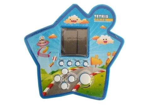 LEAN Toys Gra Elektroniczna Kieszonkowa Tetris Gwiazdka Niebieski