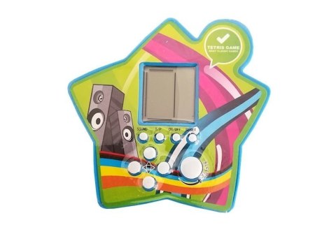 LEAN Toys Gra Elektroniczna Kieszonkowa Tetris Gwiazdka Niebieski