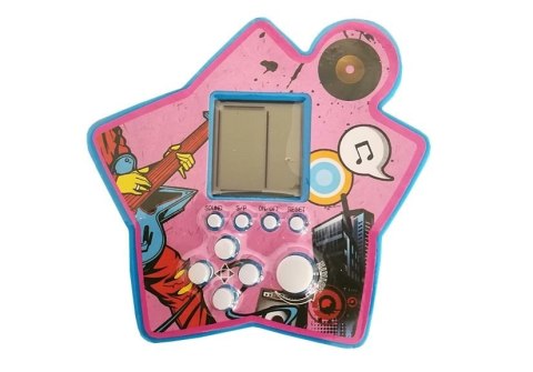 LEAN Toys Gra Elektroniczna Kieszonkowa Tetris Gwiazdka Niebieski