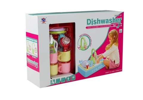 LEAN Toys Kolorowy Zlewozmywak Zlew z Wodą + Akcesoria